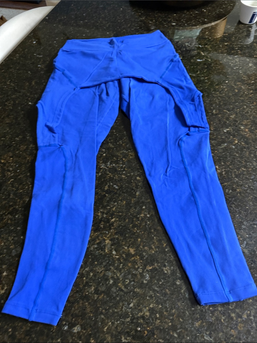 Tennis CCM Royal Blue Athletic Leggings and Skirt one piece M